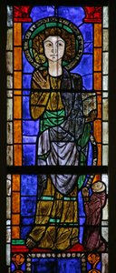Vetrata raffigurante San Giovanni da French School